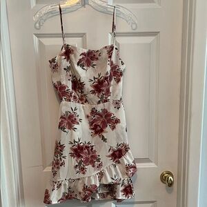 Rue21 Floral Mini Dress - White and Pink